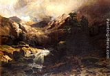 Alexandre Calame Famous Paintings - Torrent De Montagne